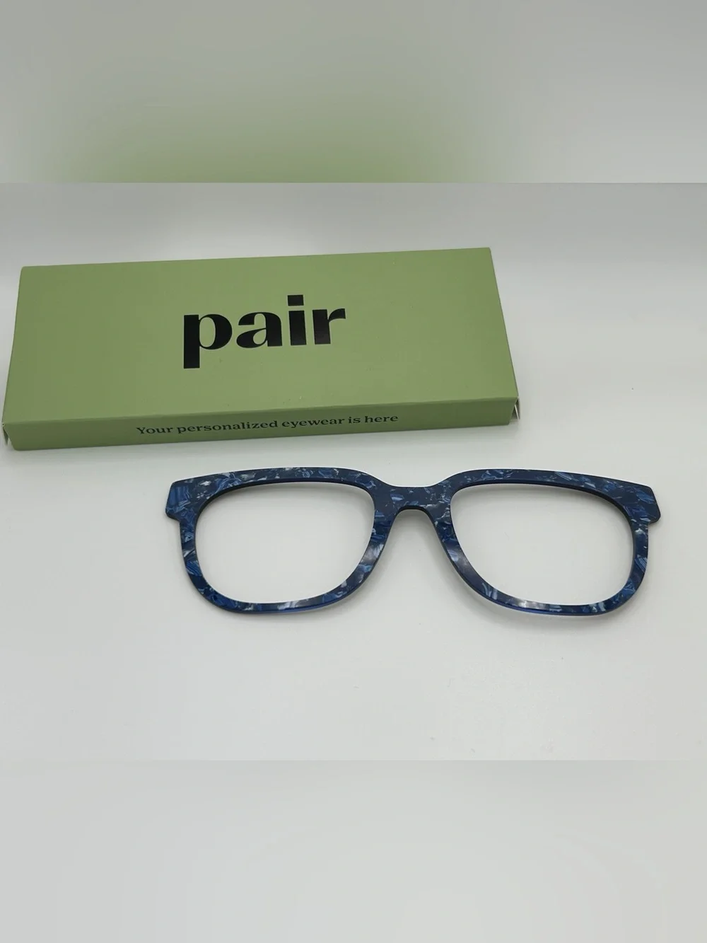PAIR Marble Blue Murphy Top Frame